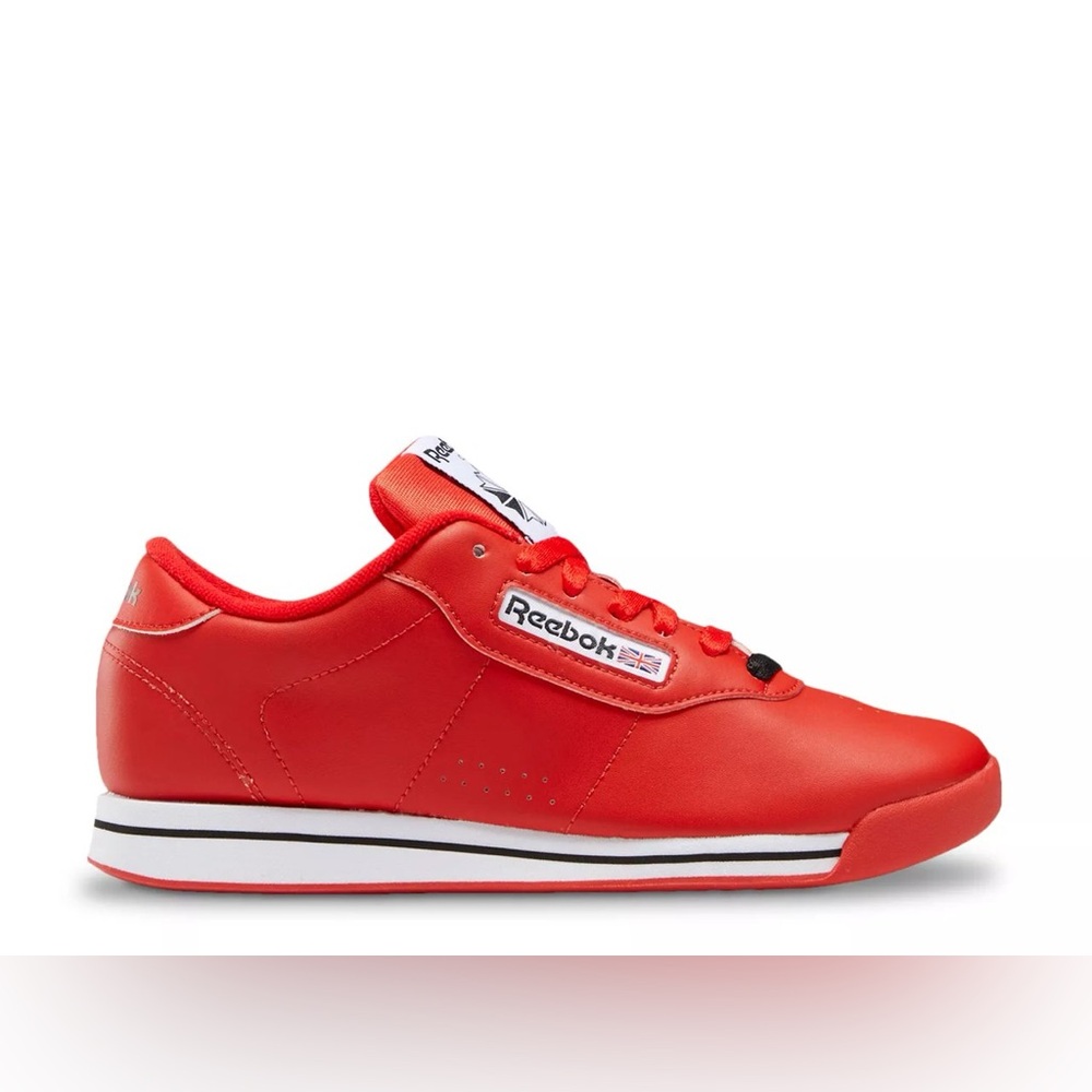 Reebok. Princess Lifestyle Sneaker. Red/White/Black. Size 6.